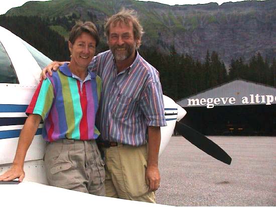 Carol Ann and Flemming in Megeve